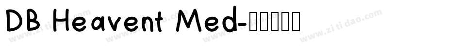 DB Heavent Med字体转换